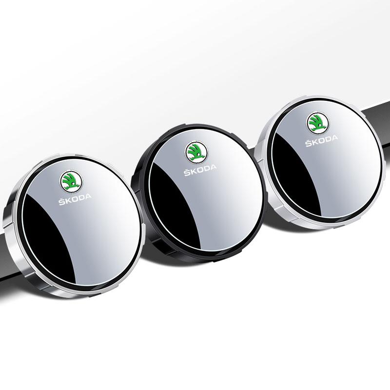 2 шт. Регулируемое зеркало заднего вида для слепой зоны автомобиля с углом обзора 360 градусов для Skoda Octavia MK2 MK3 2 3 A7 Fabia Karoq Kodiaq Superb Rapid Kamiq