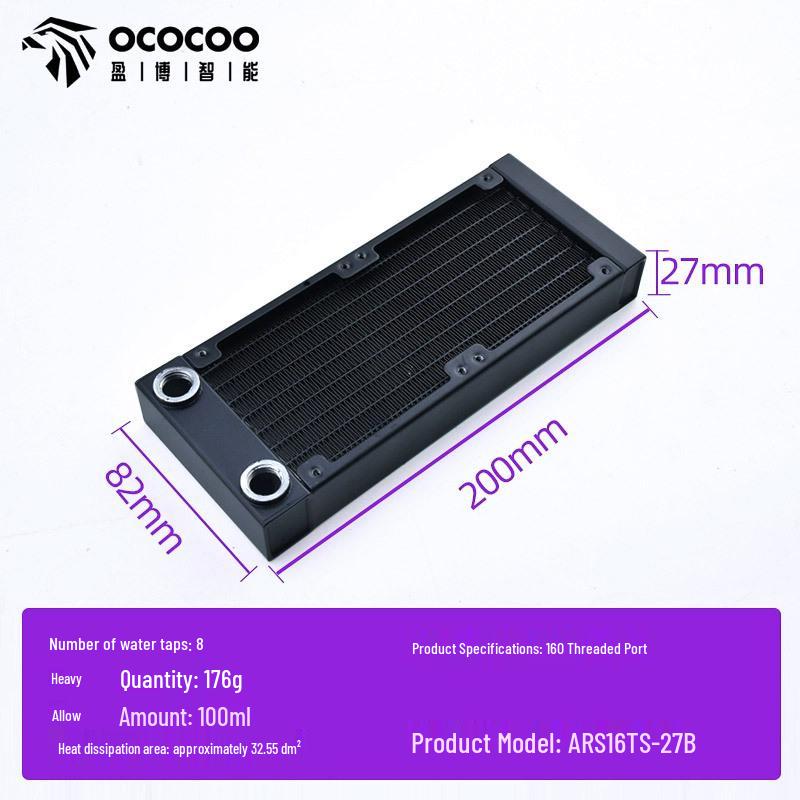 Aluminum Water Cooling Radiator for Desktop PCs - Available in 80, 120, 240, 360, 480 Sizes