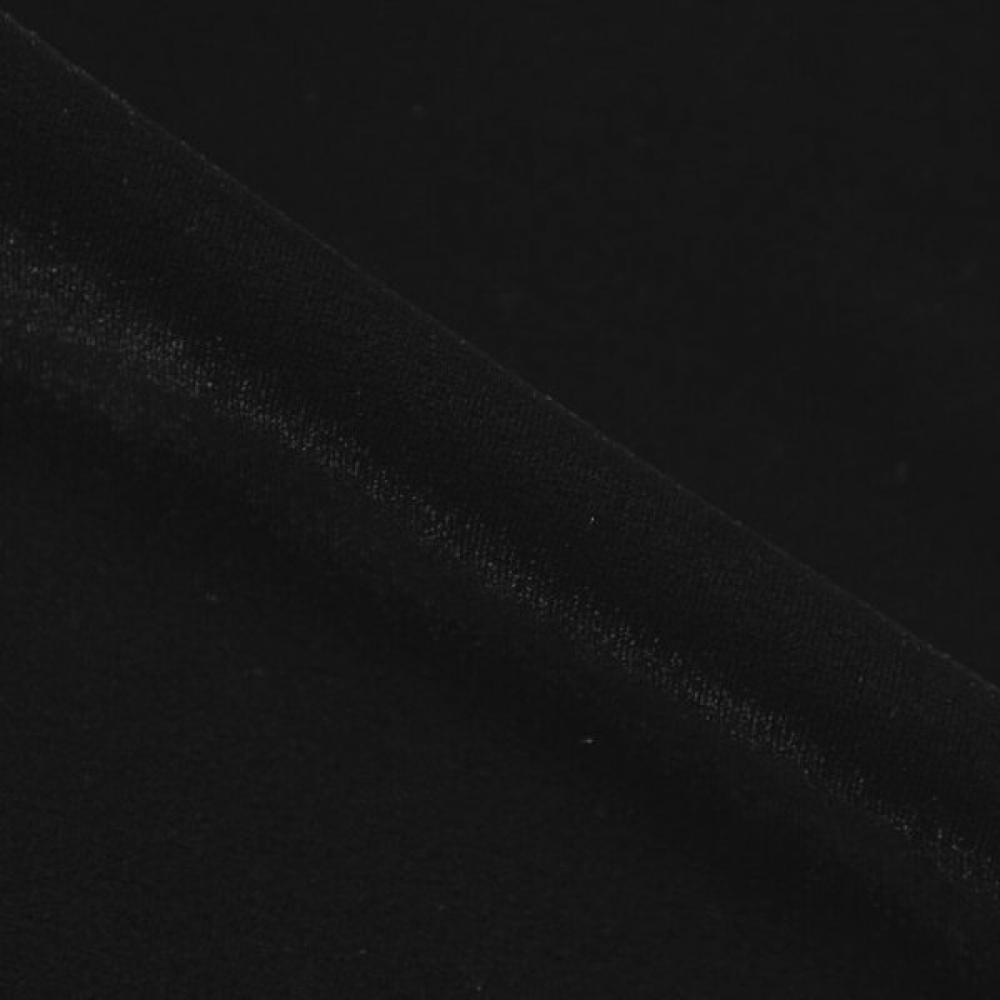 Le Coq Sportif Women Velvet Slim Fit Stand Neck Zip Up Blk Qp422ofto1
