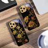 Золотые розы Чехол для телефона из закаленного стекла для iPhone 16 Pro Max 15 P Ro 14 M Ax 13 Plus 12 Mini 11 XS Max XR