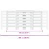Radiator Cover White 205 x 21.5 x 83.5 cm Engineered Wood