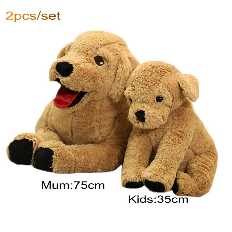 Super Simulation MumKids Labrador Dog PLush Toy Stuffed Lifelike Golden Retriever Animals Doll Toys for Cub Dog Toys