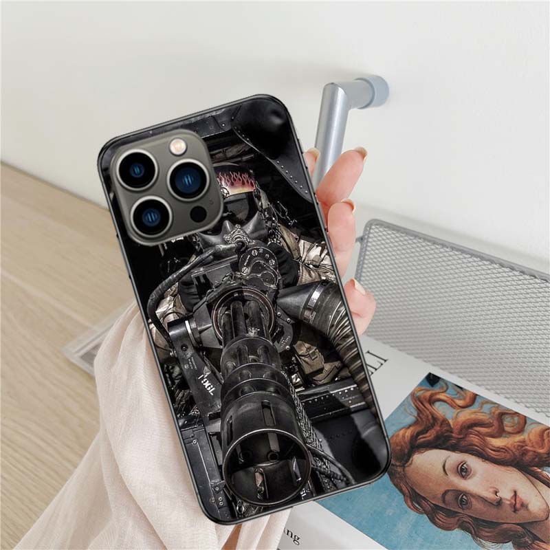 Крутой Чехол для Телефона Истребитель Пилот Истребителя Для Apple Iphone 16 15+ 17 Pro Max 14 Plus 16E Air 13 12 Mini Прозрачный Чехол Силиконовый C