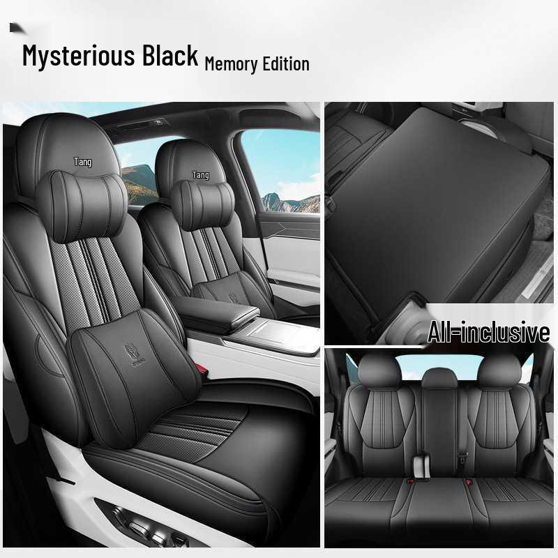 Полное покрытие сидений BYD Tang L DMI/EV - Дышащие перфорированные чехлы для всех сезонов
