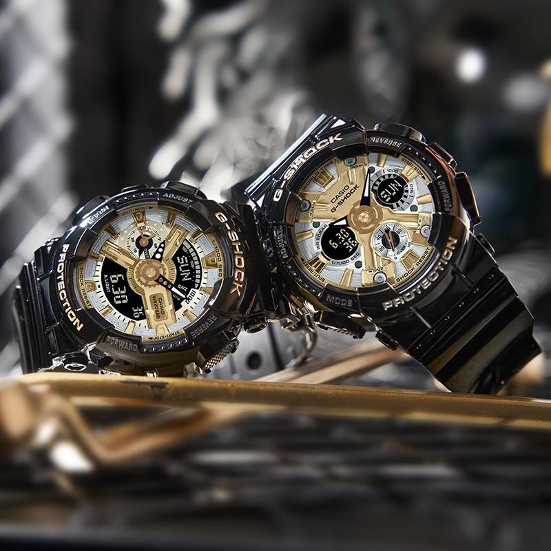 Casio Унисекс золотые часы GMA-S110GB-1APR