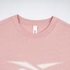 Reebok Спортивная повседневная футболка с круглым вырезом и коротким рукавом с принтом логотипа, унисекс, топы светло-розового цвета 23RMS403UGF2
