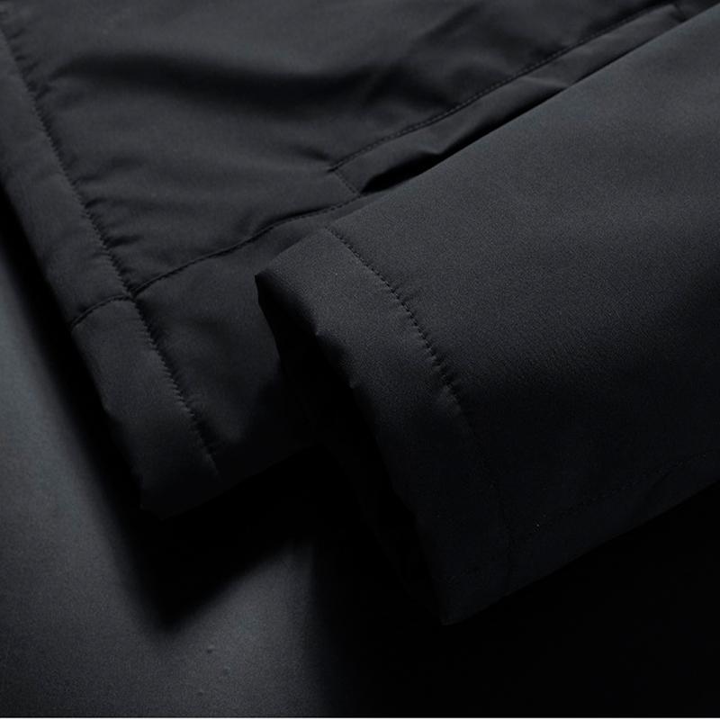 M-8XL Мужская зимняя повседневная классическая ветровка большого размера, теплая толстая бархатная парка-парка, куртка, мужская осенняя модная одежда из искусственного меха, ветрозащитная мужская парка