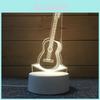 Гитара Йога Музыка 3D Ночник Креативная Настольная Лампа Акриловый Абажур Европейский Стиль Питание от USB
