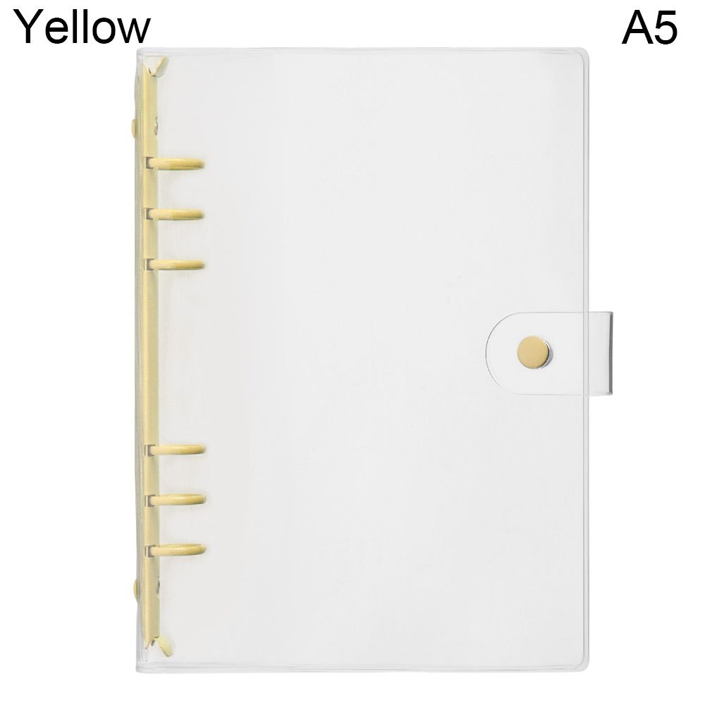 New School Supplies Stationery A5A6 Binder Pockets Notebook Binder Transparent Folders