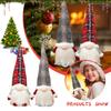 Christmas Gnome With LED Lights Holiday Decoration Handmade Plush Doll Home Decoration