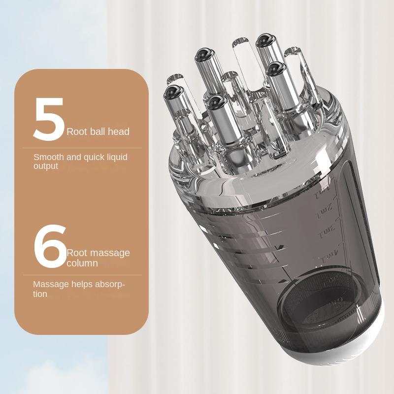 Мини-портативный аппликатор для кожи головы, жидкая расческа для корней волос, массажная медицинская расческа для волос для роста волос, сыворотка, масло, пита...