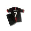 Черная детская майка Роналду 2007/08 (джерси-шорты-носки-браслет) Набор из 4 шт.