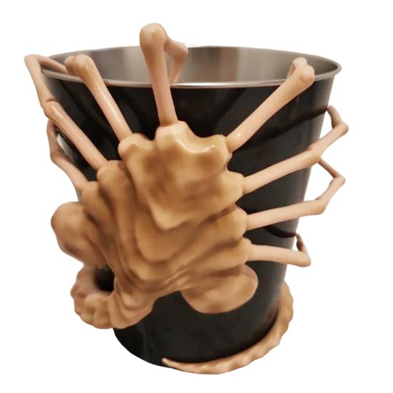 Ведро для попкорна Yousheng 3D Facehugger, большая емкость, портативная, прочная, металлическая, контейнер для попкорна, подарок для фанатов научно-фантастических фильмов ужасов