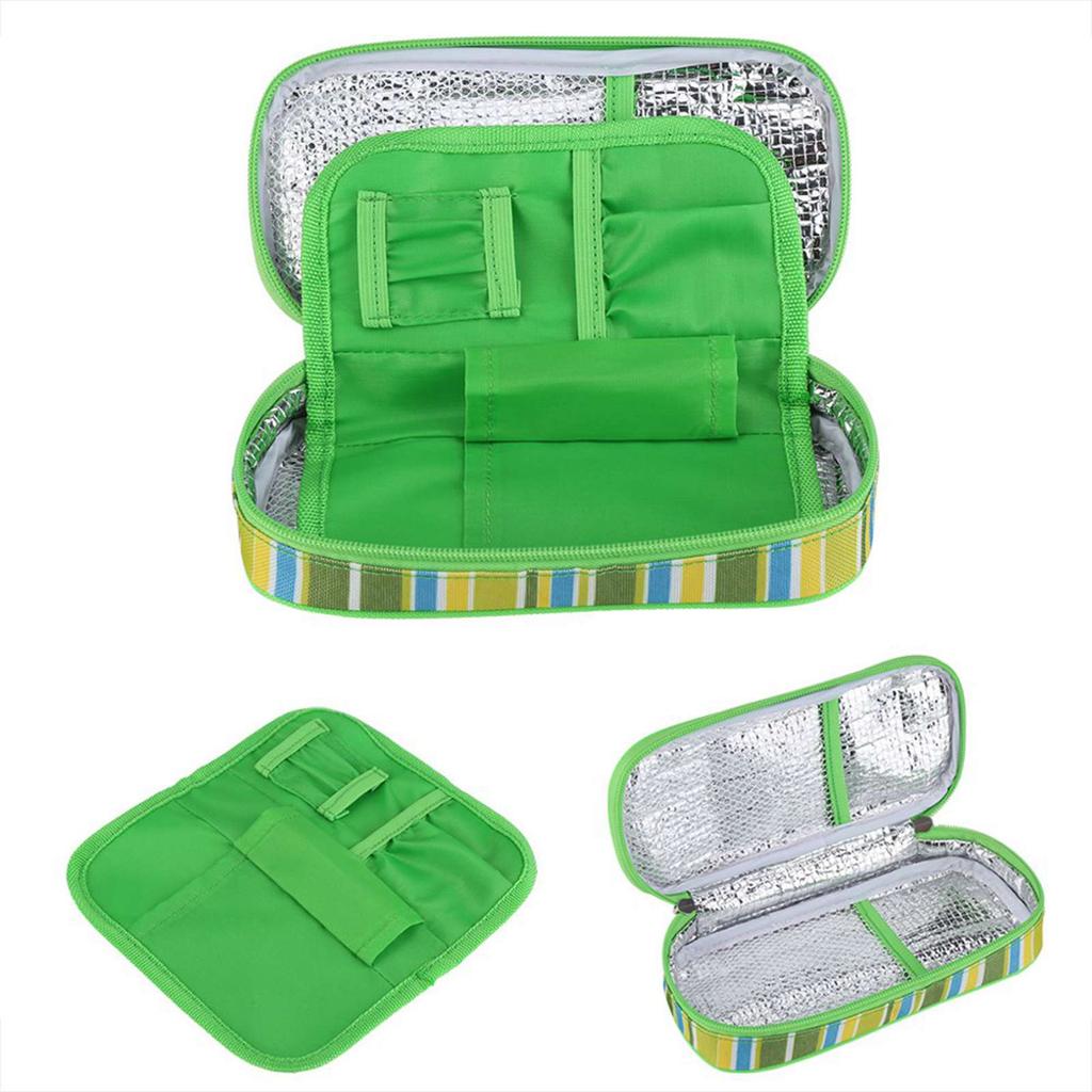 Portable Diabetic Insulin Cooler Bag Organizer Medical Insulation Cooling Travel Case