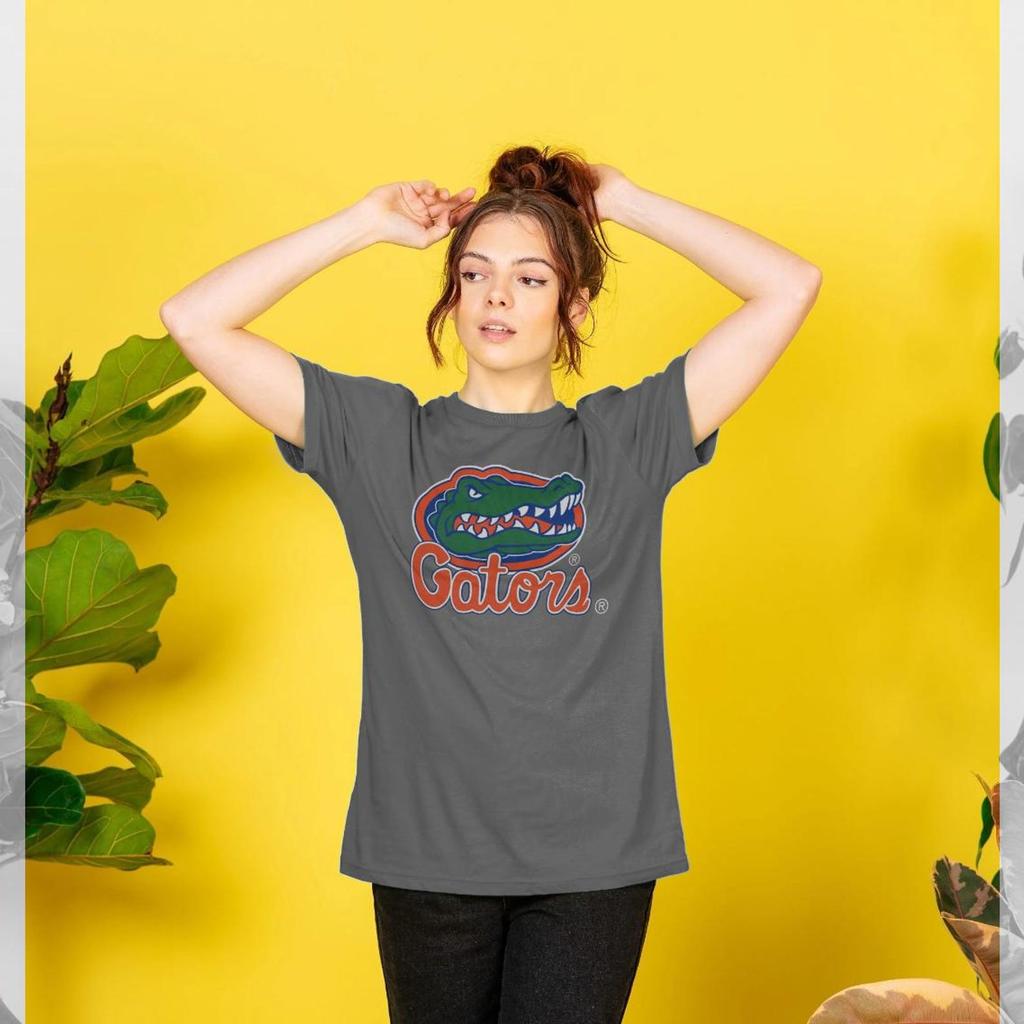 Florida Gators Mascot Logo Graphic Slate Grey T-shirt