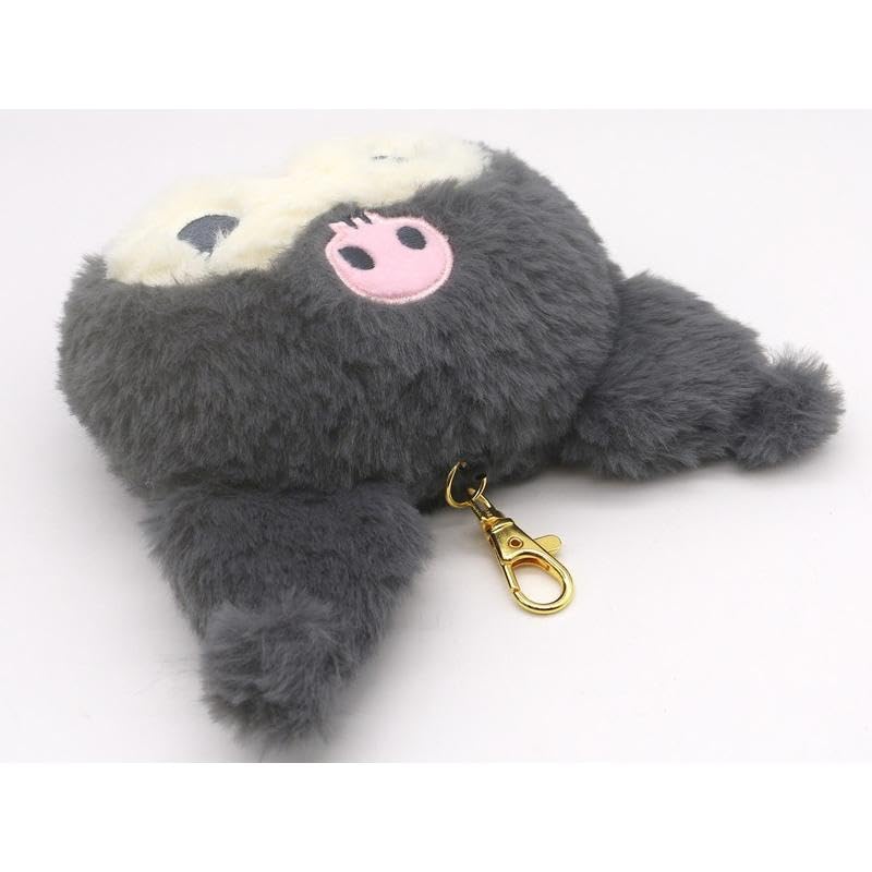 Чехол для пропуска Face Pass с держателем для катушки Commuter Plush Kuromi Set (Пропускной футляр, кольцо)