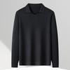 FAPAI Мужской свитер поло с высоким воротником из смесовой кашемировой и ягнячьей шерсти