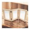 Cadre photo - CTOP - Triptyque double face - Bois naturel - 33.5 x 15 x 15 cm - Mixte