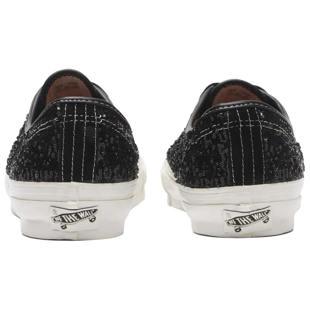 Vans Премиум Аутентичные 44 Блестящие Модные Поддерживающие Низкие Кеды для Скейтбординга Унисекс Кроссовки Черные VN000DB8BZW