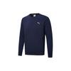 Embroidered Logo Sports Pullover Sweatshirt Men Tops Dark-Blue 590321-06