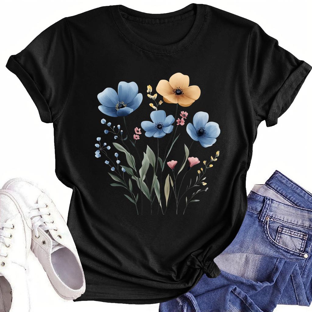 Toddler Girl Boy T-Shirts Kids Top Boys And Girls Printed Short Sleeved T-shirt 1-12Y