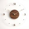 Transparent Digital Wall Watch Acrylic Scale Clock Modern Hanging Clock  Living Room