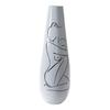 Vase Décoratif - Design Moderne - Blanc - Résine - 94 Cm - Abstrait