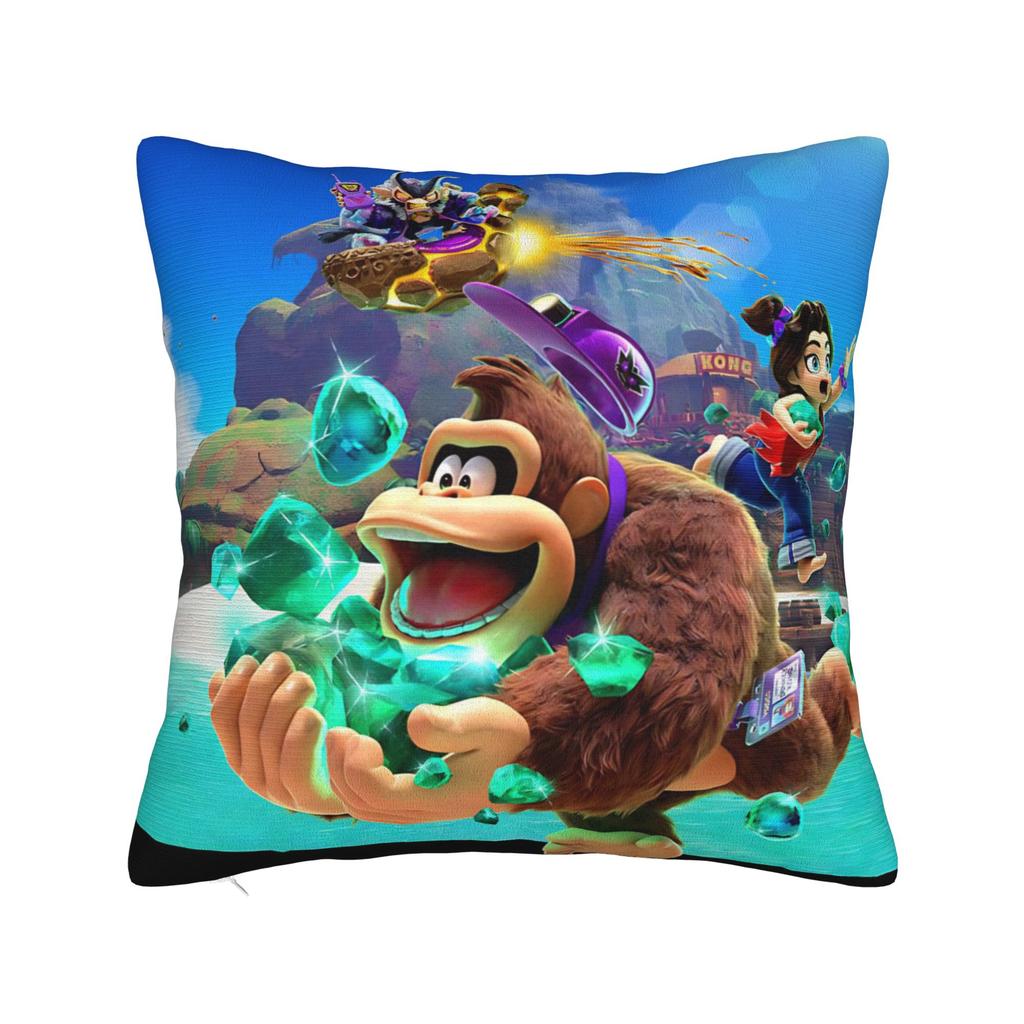 Декоративные наволочки Игры Donkey Kongs Bananza Мерч для дома Наволочка для декоративной подушки Прямая поставка Несколько размеров