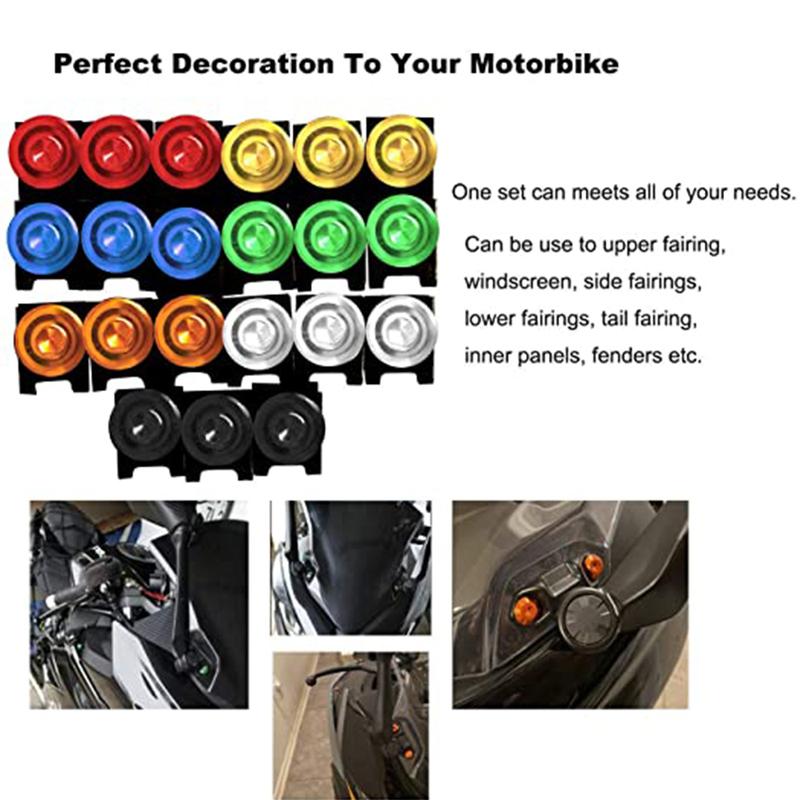 For Suzuki GSXR 600 750 1000 600 750 1000 K1 K2 K3 K4 K5 K6 K7 K8 K9 195/PCS Universal Fairing Bolt Kit Fastener Clips Screws