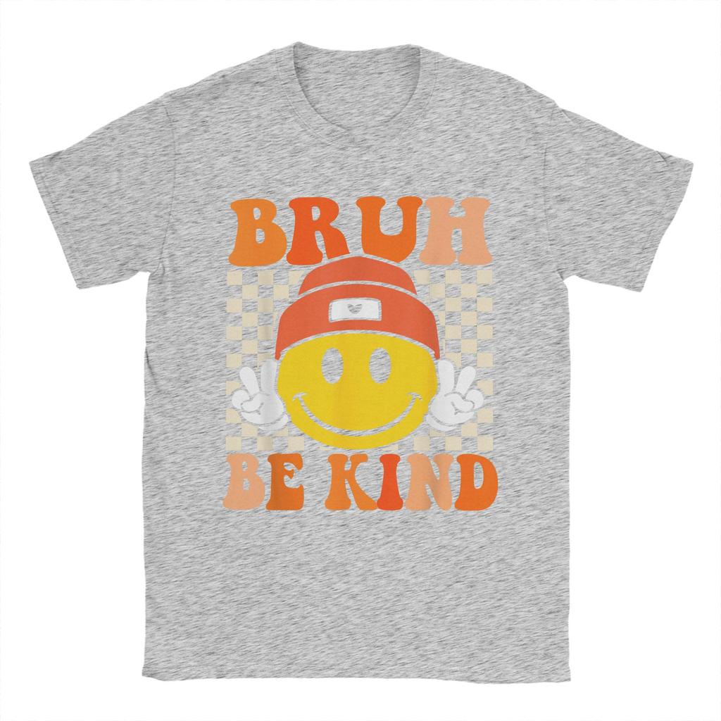 Бро Будь Добрым День Единства Оранжевая Футболка против Буллинга Доброта Мужская Юмористическая Футболка Футболка с Круглым Вырезом Футболка с Коротким Рукавом Топы