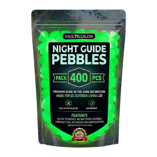 Resin Glow-in-the-Dark Pebbles, Night Guide Luminous Stones, Decorative Aquarium Fish Tank Rocks, Glow in The Dark Garden Stones, Glowing Stones for