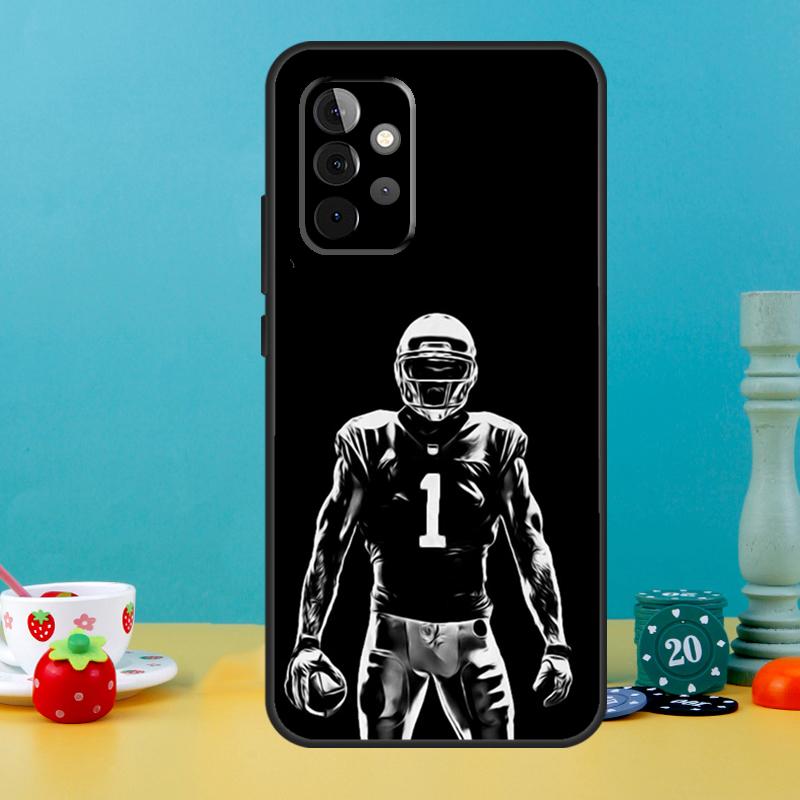 Спортивный чехол для американского футбола для Samsung Galaxy A25 A54 A34 A14 A52 A32 A12 A13 A33 A53 A15 A16 A36 A56 A26 A05 A35 A55