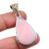 Подвеска из натурального розового опала, ручная работа, из стерлингового серебра 925 пробы, 2 дюйма, r0F39