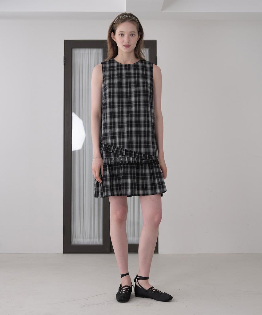 JUCYJUDY Платье в клетку с оборками Jzop329G