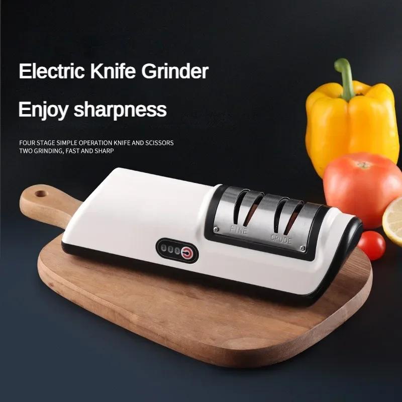 Kitchen Electric Knife Sharpener Multifunctional Automatic Professional Kitchen Knife Sharpener Household Knife Sharpener