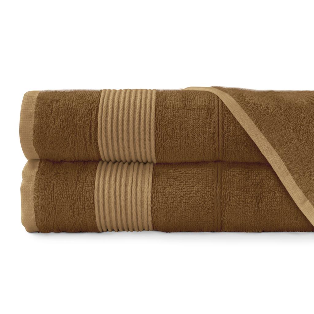 Towel 70x140 large, natural bamboo fiber, light brown