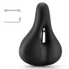 ROCKBROS Bicycle Memory Foam Extra Shock Soft Saddle for Road Mountain Cross and Bikes Saddle, Cushion, Comfortable, Thick, Absorbing, Perforated,