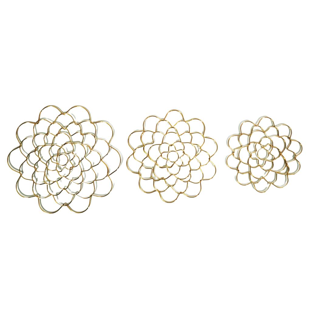 3 Pack Creative Flower Inserters Flower Grid Metal Accessories Flower Trellis Twisted Stem Holder for Special Occasions