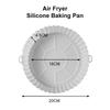Силиконовые фритюрницы Противень для духовки Коврик для жареной пиццы и курицы Аэрофритюрница Силиконовая круглая многоразовая форма для торта Аксессуары для фритюрницы