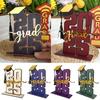 A Set Wooden Stand Graduation Season Dimensional Grad Gift Holiday Decoration New Ornament Graduation Season 2025 Multicoloured
