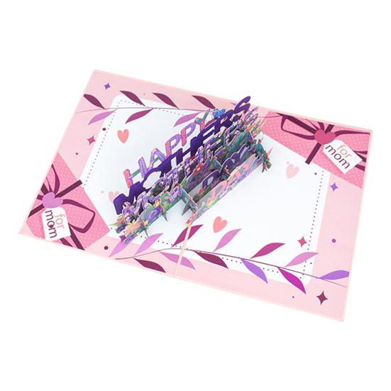 3D Pop Up Mom Love You Card Романтическая открытка с Днем матери с цветами Подарок для мамы, бабушки, жены