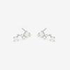 ESTELLE [Official] Women's Earrings, 10K White Gold with Cubic Zirconia, 0222-9384-0019-0000