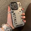 Чехол для телефона в стиле итальянского посадочного талона, подходит для 15promax, iphone11/11proamax/11pro/12/12pro/12promax/13/13pro/13promax/14