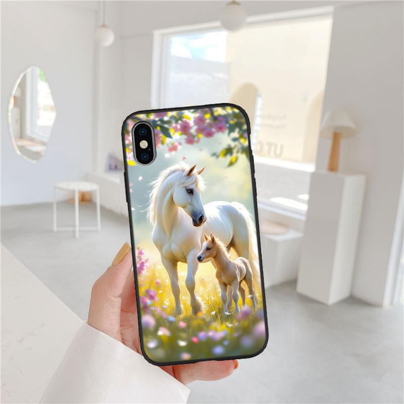 CJ53 Fine Horse Soft Shell Phone Case for Xiaomi Poco C40 C50 C51 C55 C65 C71 C75 F3 F5 F6 F7 M2 M3 Pro Ultra