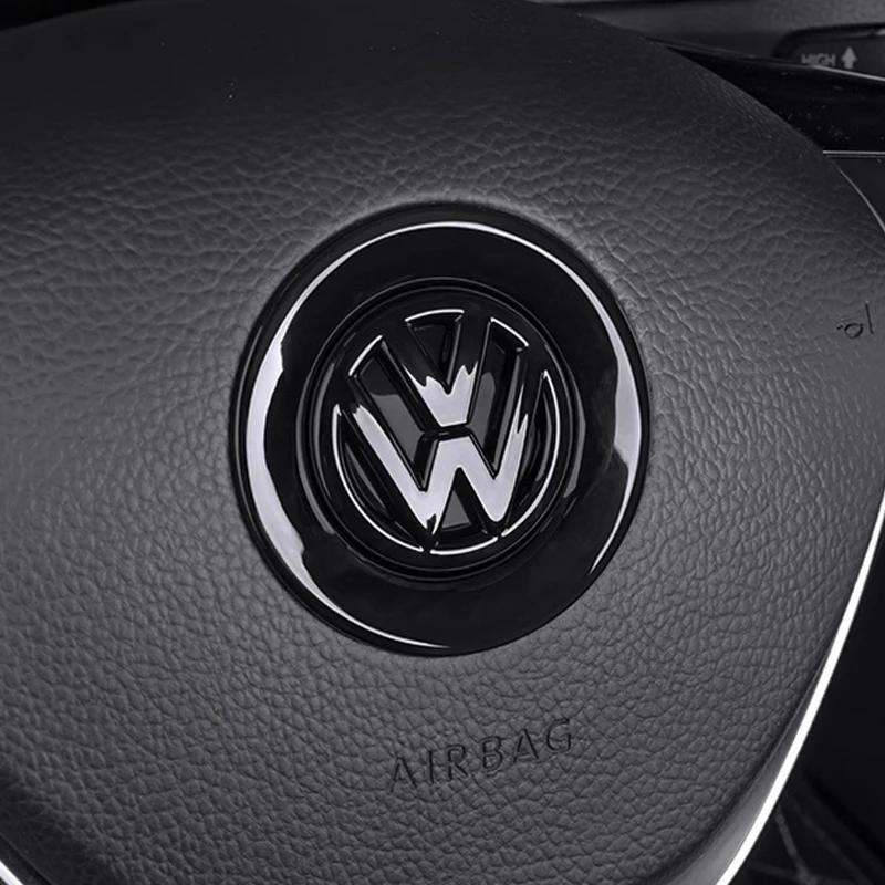 TCFJN1 ABS Узор под карбон Наклейка-значок на руль с логотипом автомобиля Для VW GTI Passat B6 Golf 4 5 7 Polo Jetta Caddy Beetle Tiguan CC
