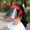 Women Sunhat Block Sunlight Anti-UV Rotary Face Shield Empty Top Visor Clear Visual Field Sun Hat Face Protection Cover Cycling Sunshade Cap