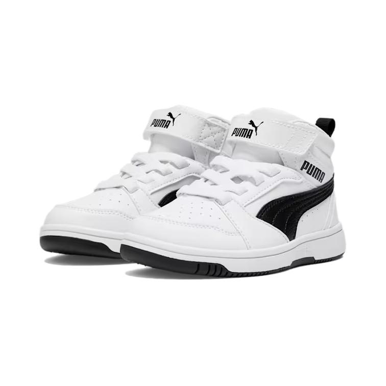 Puma Rebound V6 Mid Cool Удобные Классические Простые Универсальные Повседневные Американский Ретро Модный Тренд Кампус Мид-топ Детская Повседневная Обувь 393832-02