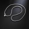 2mm 16-30 Inch Silver Rope Necklace Beautiful Stylish Elegant Women's Men's Chain Cute Pendant Necklace