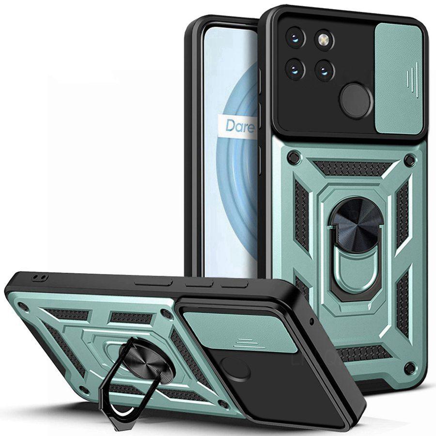 Бронированный чехол для защиты камеры для OPPO A6X A40 A98 A79 A53 A54 A74 5G A57 A5 Reno 15F Realme 15 15T 16 C85 14 8 9 Pro C75 C71 C61 C63 Ударопрочный чехол
