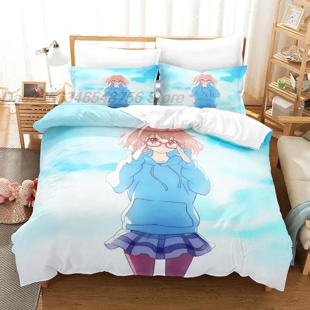 Постельное белье Kuriyama Mirai Односпальный Полуторный Двуспальный Кингсайз Комплект постельного белья Взрослый Детский Спальня Комплекты пододеяльников 3D аниме комплект постельного белья